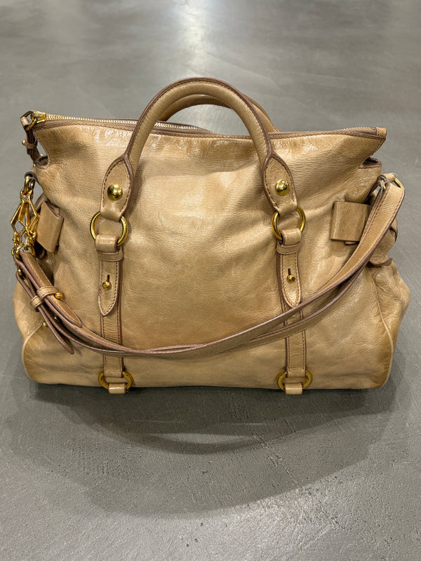 2000s Miu Miu leather Bow bag