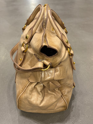 2000s Miu Miu leather Bow bag