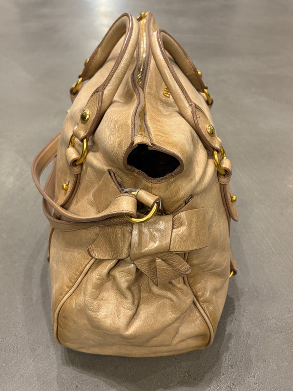 2000s Miu Miu leather Bow bag