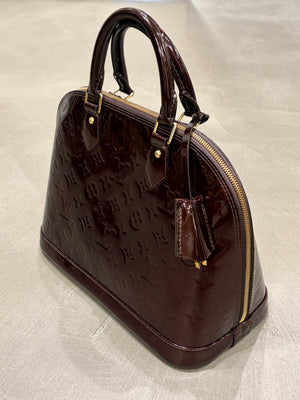 2012 Louis Vuitton vernis Alma bag
