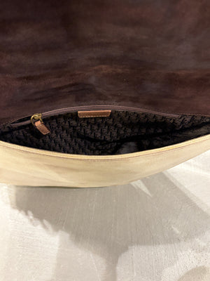 2002 Christian Dior by John Galliano canvas and leather Saddle bag