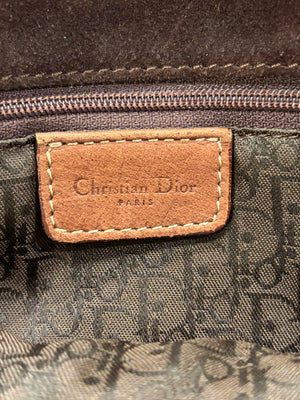 2002 Christian Dior by John Galliano canvas and leather Saddle bag