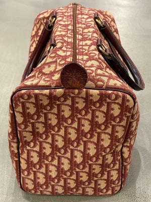 1980s Christian Dior Oblique Monogram boston bag