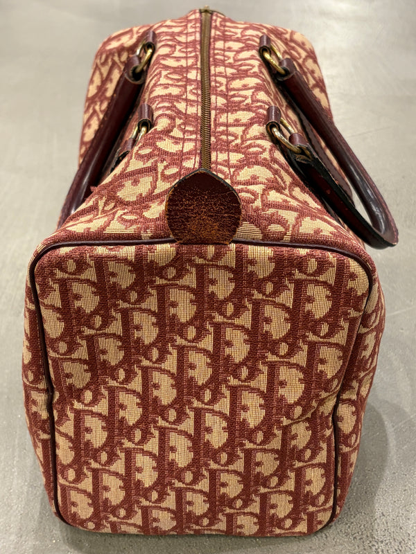 1980s Christian Dior Oblique Monogram boston bag