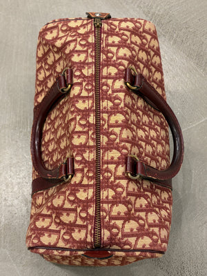 1980s Christian Dior Oblique Monogram boston bag