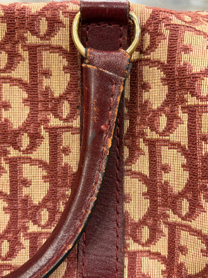 1980s Christian Dior Oblique Monogram boston bag