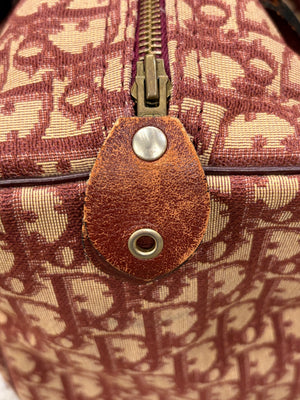 1980s Christian Dior Oblique Monogram boston bag