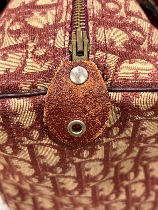 1980s Christian Dior Oblique Monogram boston bag