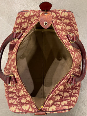 1980s Christian Dior Oblique Monogram boston bag
