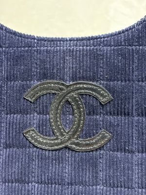 2000-20002 Chanel corduroy hobo bag