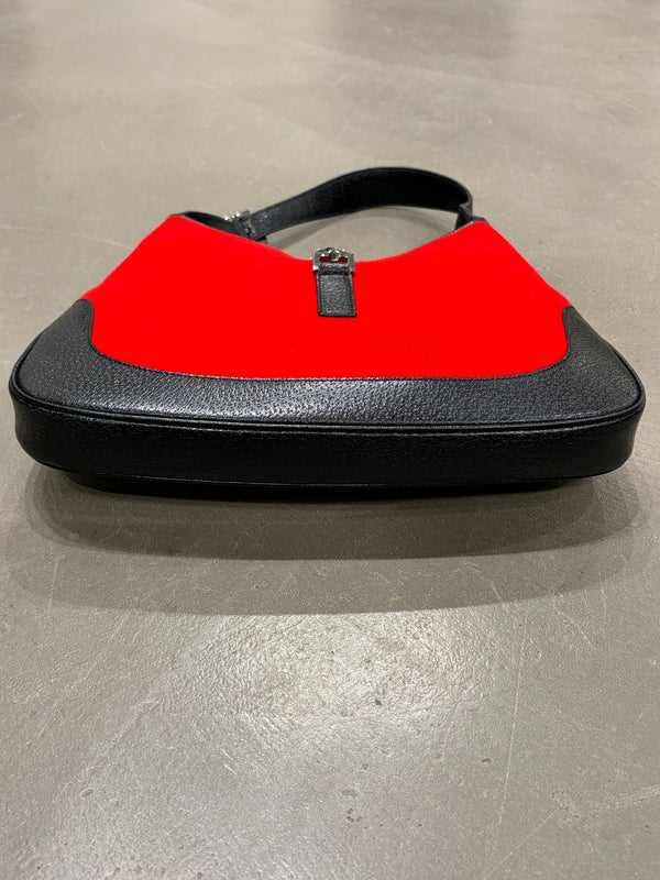2000s Gucci wool and leather Jackie bag