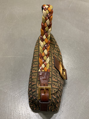 2000s Fend two-tone Zucca Baguette bag