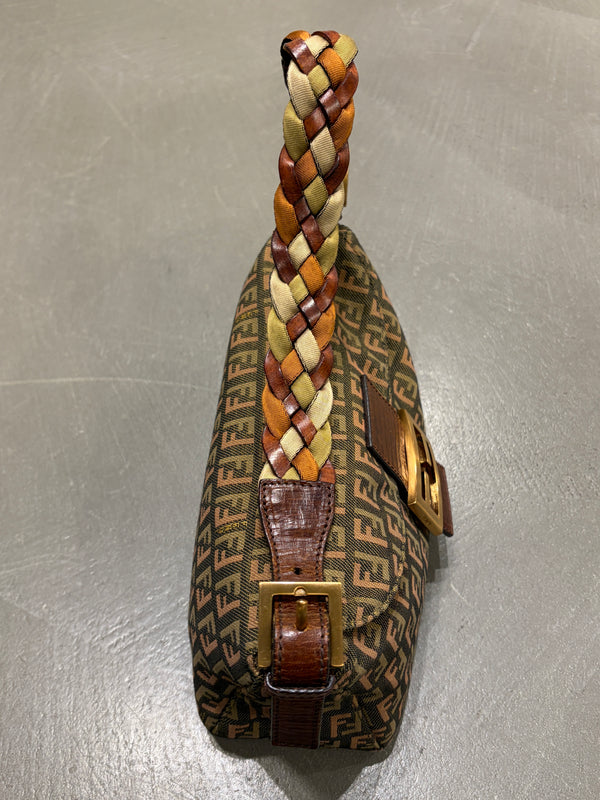 2000s Fend two-tone Zucca Baguette bag