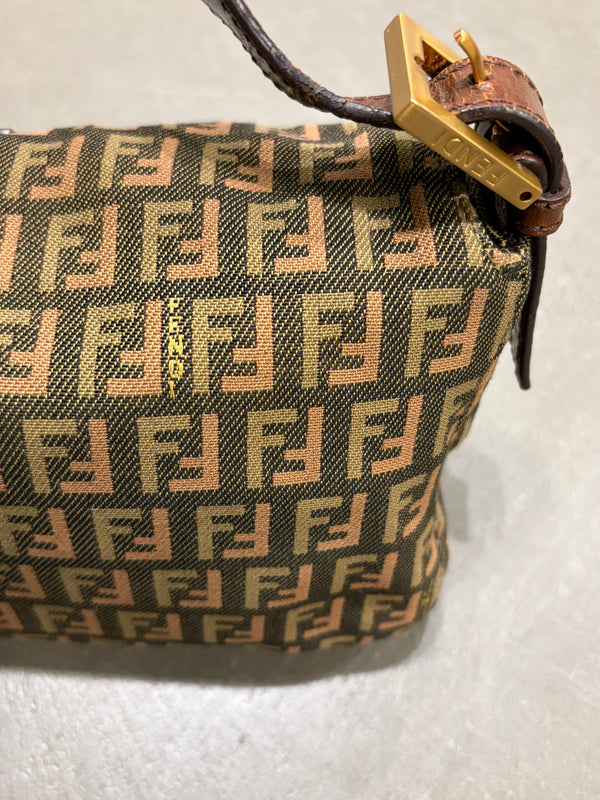 2000s Fend two-tone Zucca Baguette bag