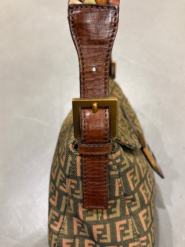2000s Fend two-tone Zucca Baguette bag