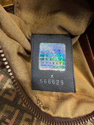2000s Fend two-tone Zucca Baguette bag