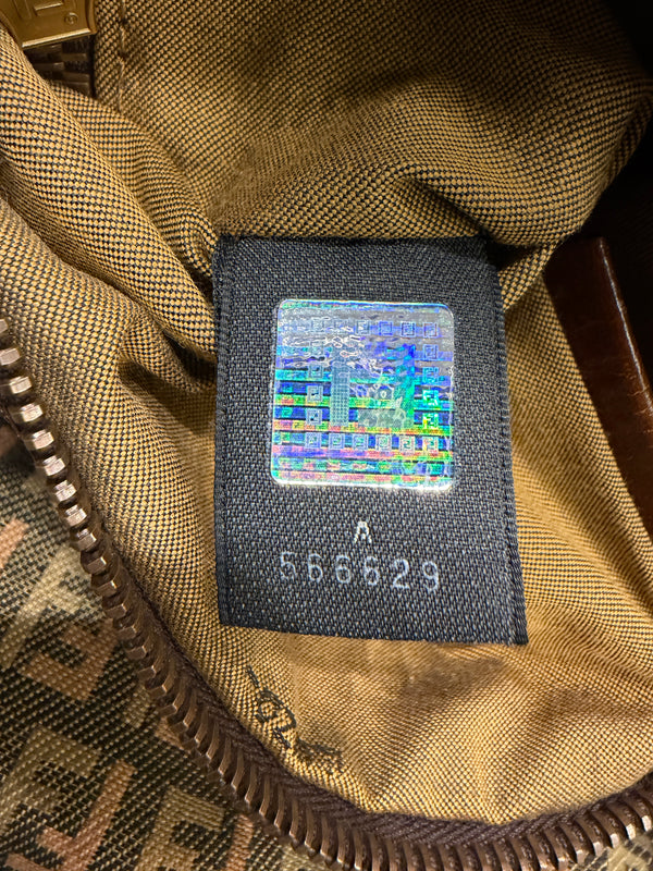 2000s Fend two-tone Zucca Baguette bag