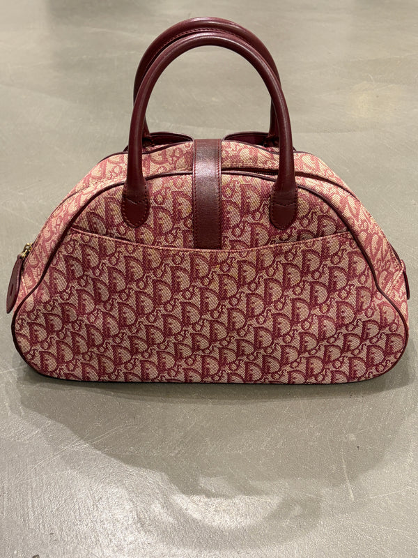 2003 Christian Dior Oblique monogram bowling bag