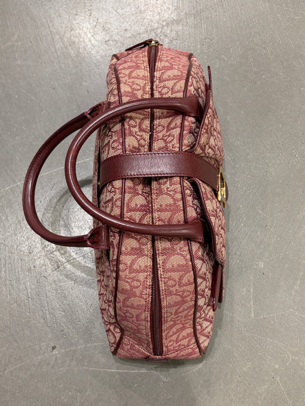 2003 Christian Dior Oblique monogram bowling bag