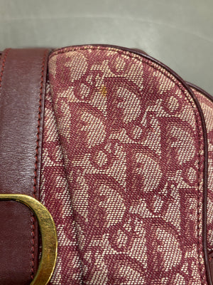 2003 Christian Dior Oblique monogram bowling bag