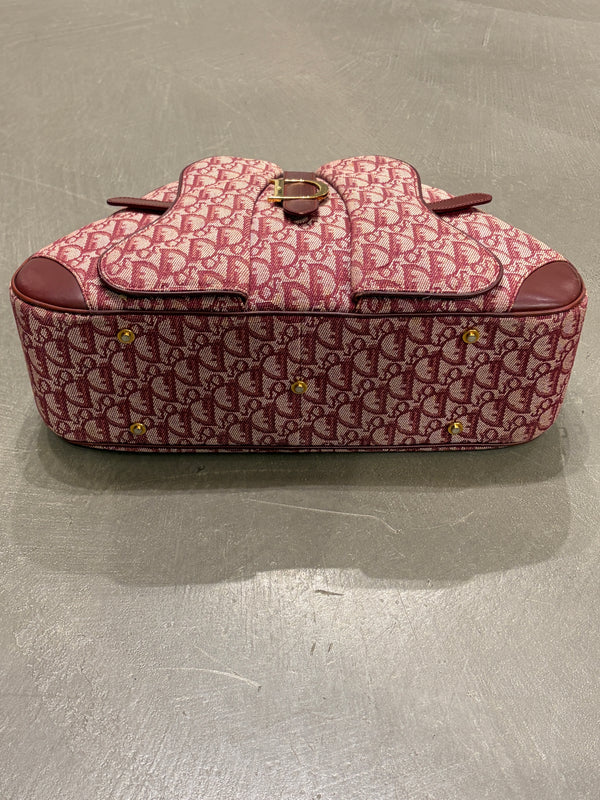 2003 Christian Dior Oblique monogram bowling bag