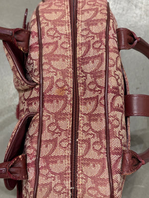 2003 Christian Dior Oblique monogram bowling bag