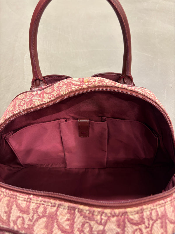 2003 Christian Dior Oblique monogram bowling bag