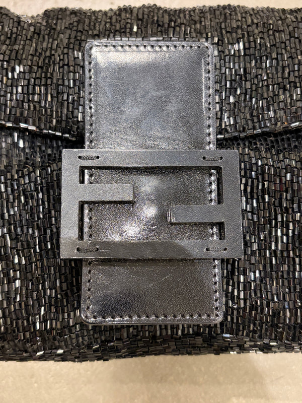 F/W 2000 Fendi limited edition embossed hand-beaded Baguette bag