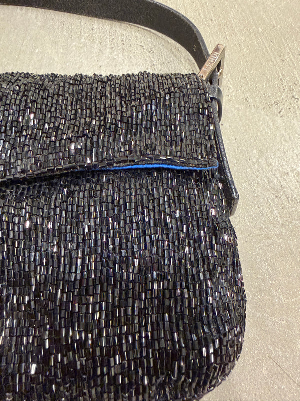 F/W 2000 Fendi limited edition embossed hand-beaded Baguette bag