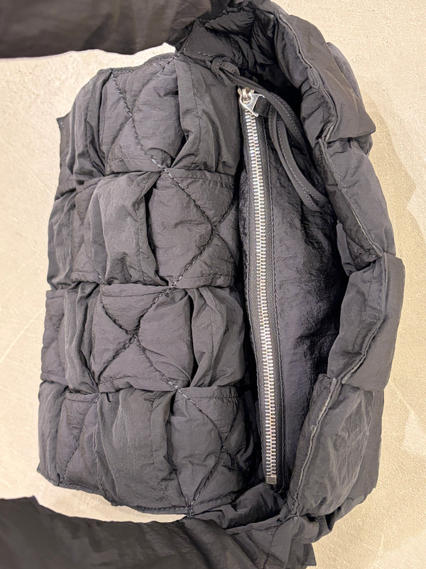 2010s Bottega Veneta padded nylon Cassette bag