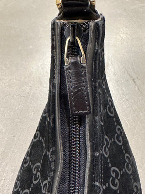 F/W1997 Gucci by Tom Ford monogram suede hobo bag