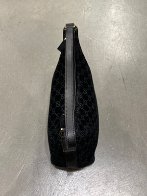 F/W1997 Gucci by Tom Ford monogram suede hobo bag
