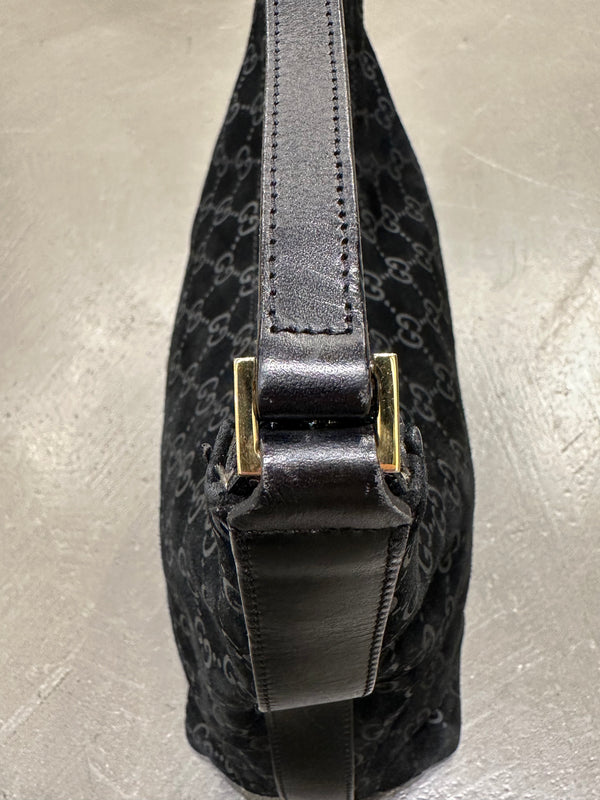 F/W1997 Gucci by Tom Ford monogram suede hobo bag