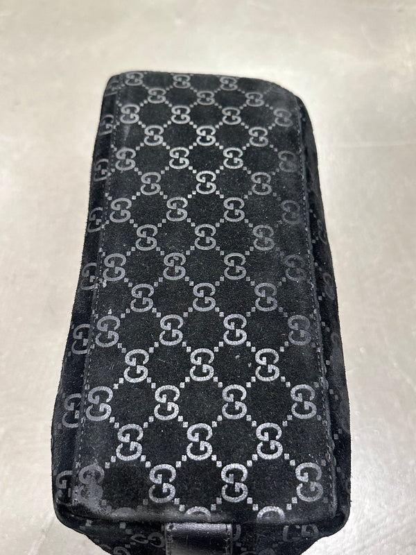 F/W1997 Gucci by Tom Ford monogram suede hobo bag