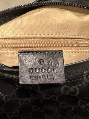 F/W1997 Gucci by Tom Ford monogram suede hobo bag