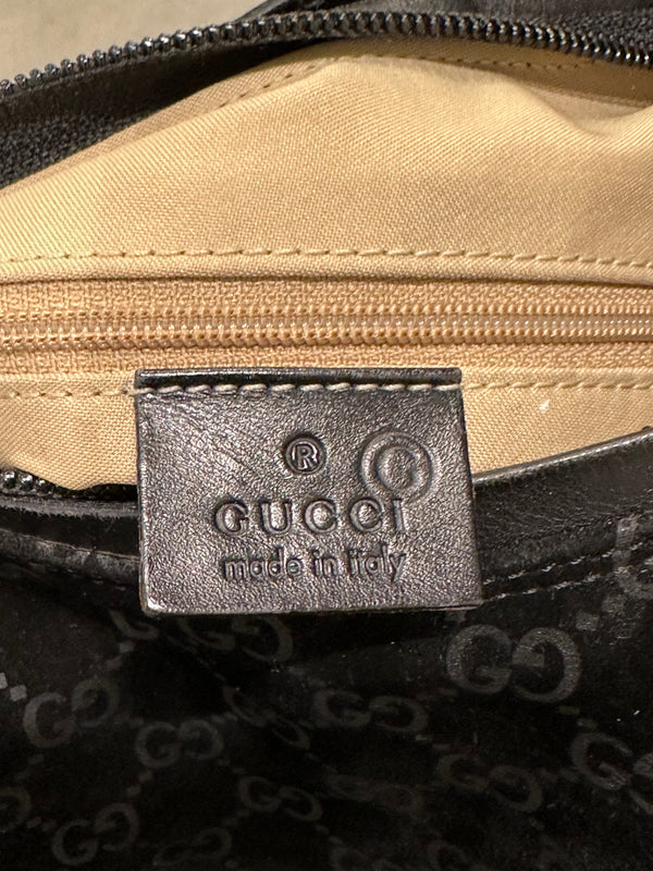 F/W1997 Gucci by Tom Ford monogram suede hobo bag