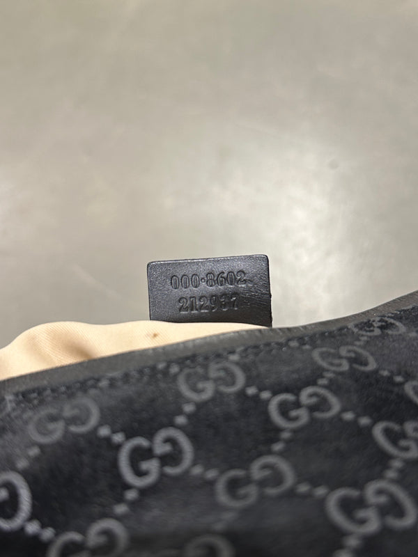 F/W1997 Gucci by Tom Ford monogram suede hobo bag