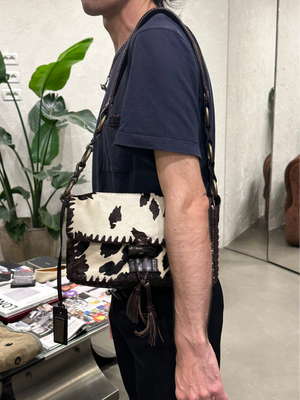 F/W2002 Dolce & Gabbana pony hair shoulder bag