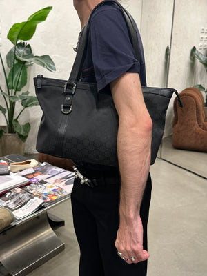 2000s Gucci Monogram Canvas Tote bag