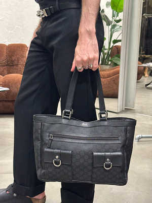 2000s Gucci Monogram Canvas Tote bag
