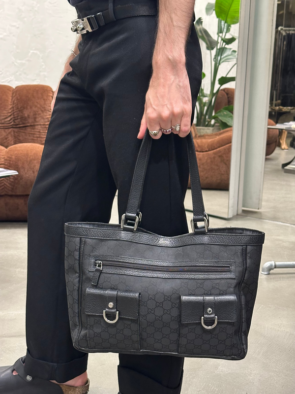 2000s Gucci Monogram Canvas Tote bag