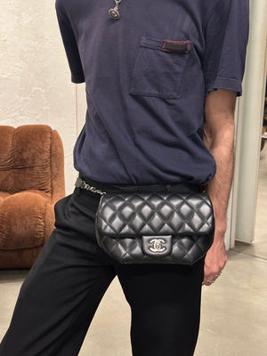 2022 Chanel Matelassé leather belt bag