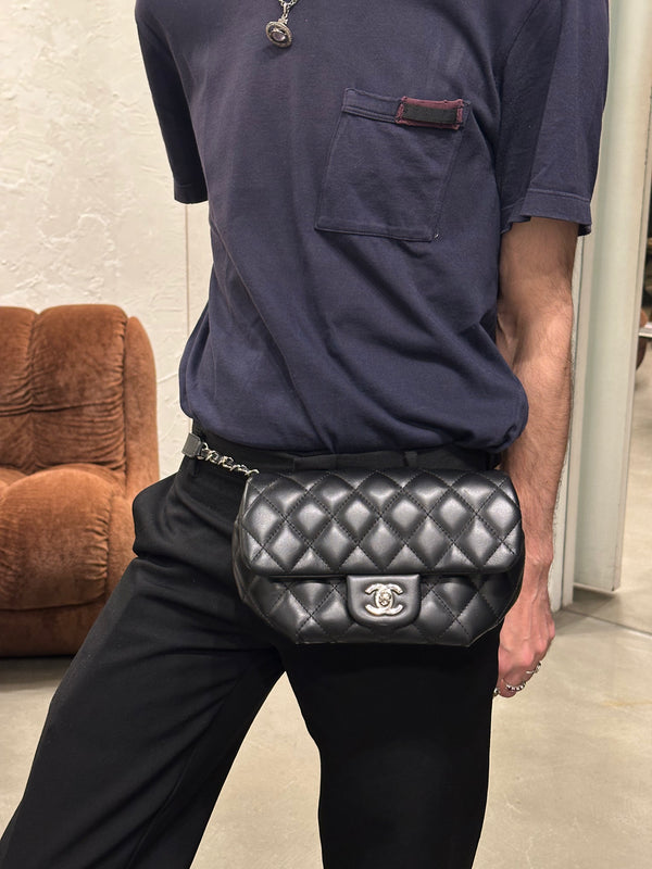 2022 Chanel Matelassé leather belt bag
