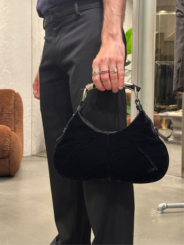 2002 Yves Saint Laurent Mombasa velvet bag