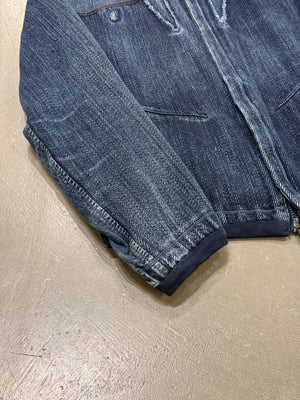 2000s Marithe Francois Girbaud denim bomber jacket