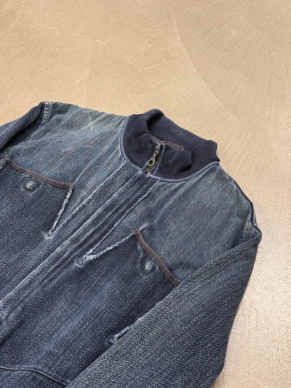 2000s Marithe Francois Girbaud denim bomber jacket