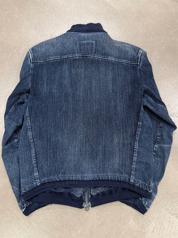 2000s Marithe Francois Girbaud denim bomber jacket