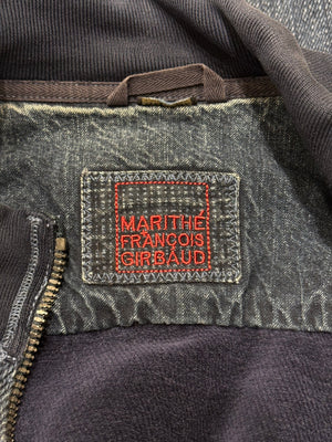 2000s Marithe Francois Girbaud denim bomber jacket