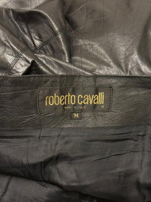2000s Roberto Cavalli leather skirt