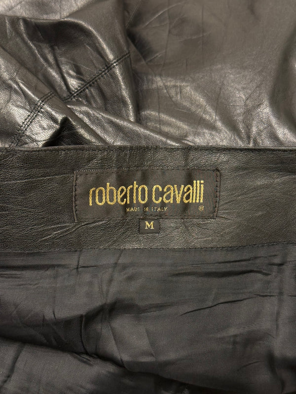 2000s Roberto Cavalli leather skirt